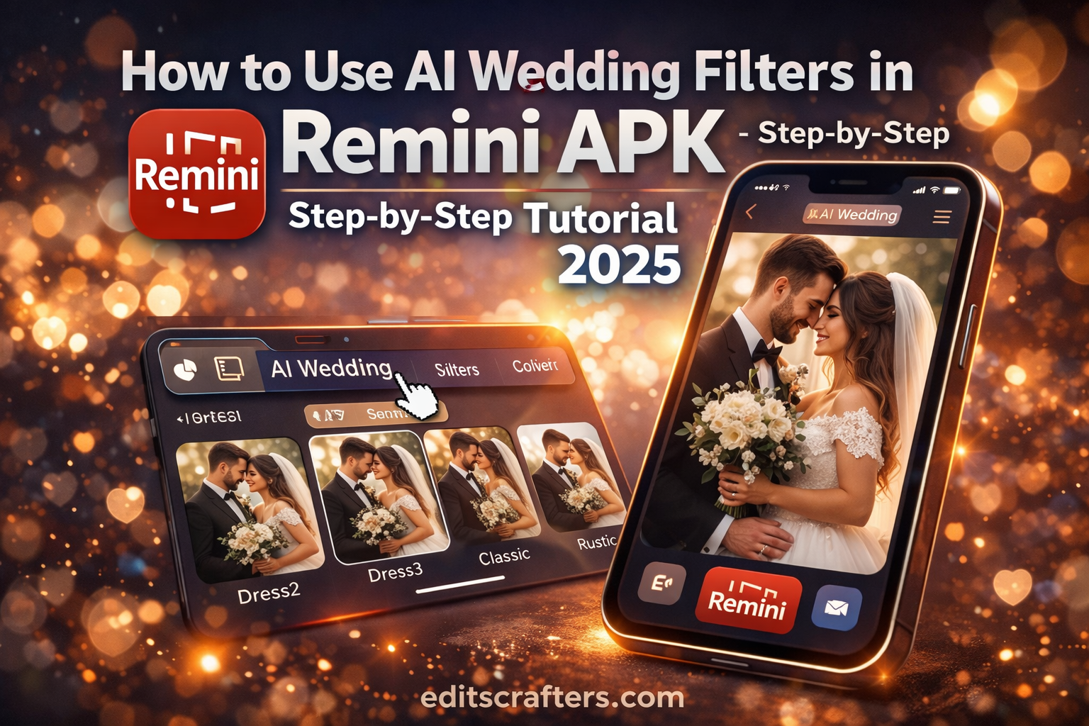 How to Use AI Wedding Filters in Remini Apk