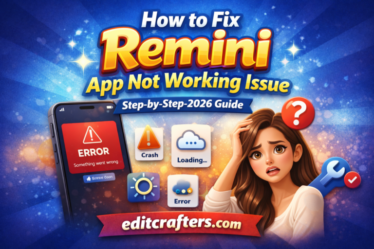 How to Fix Remini App Not Working Issue (Step-by-Step 2026 Guide)